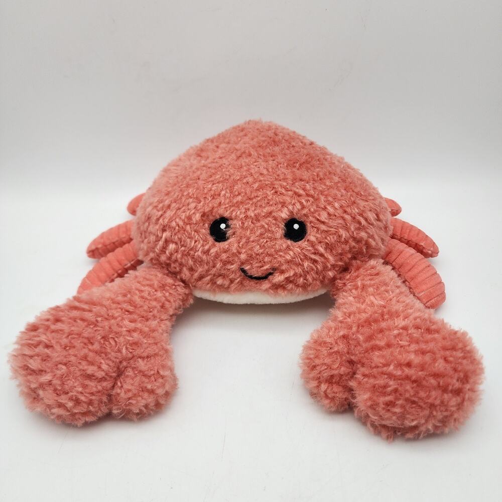 Spark Create Imagine Plush Crab Baby Rattle Toy 10" Stuffed Animal Sea Ocean